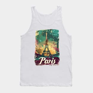 Paris Retro France t-shirt Tank Top